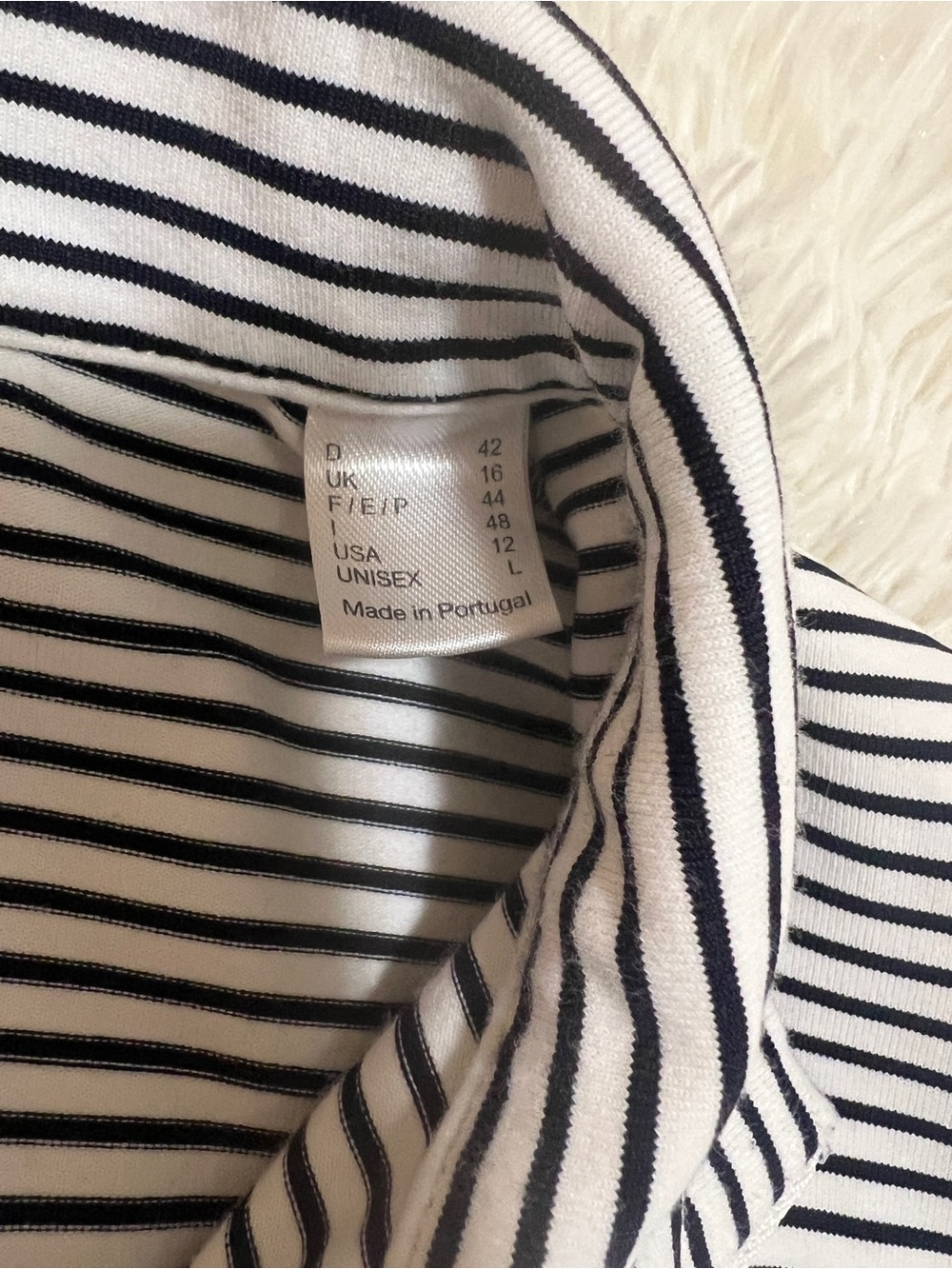Golfino Quarter-Zip Pullover in Navy and White-Size 12 - Picture 9 of 12
